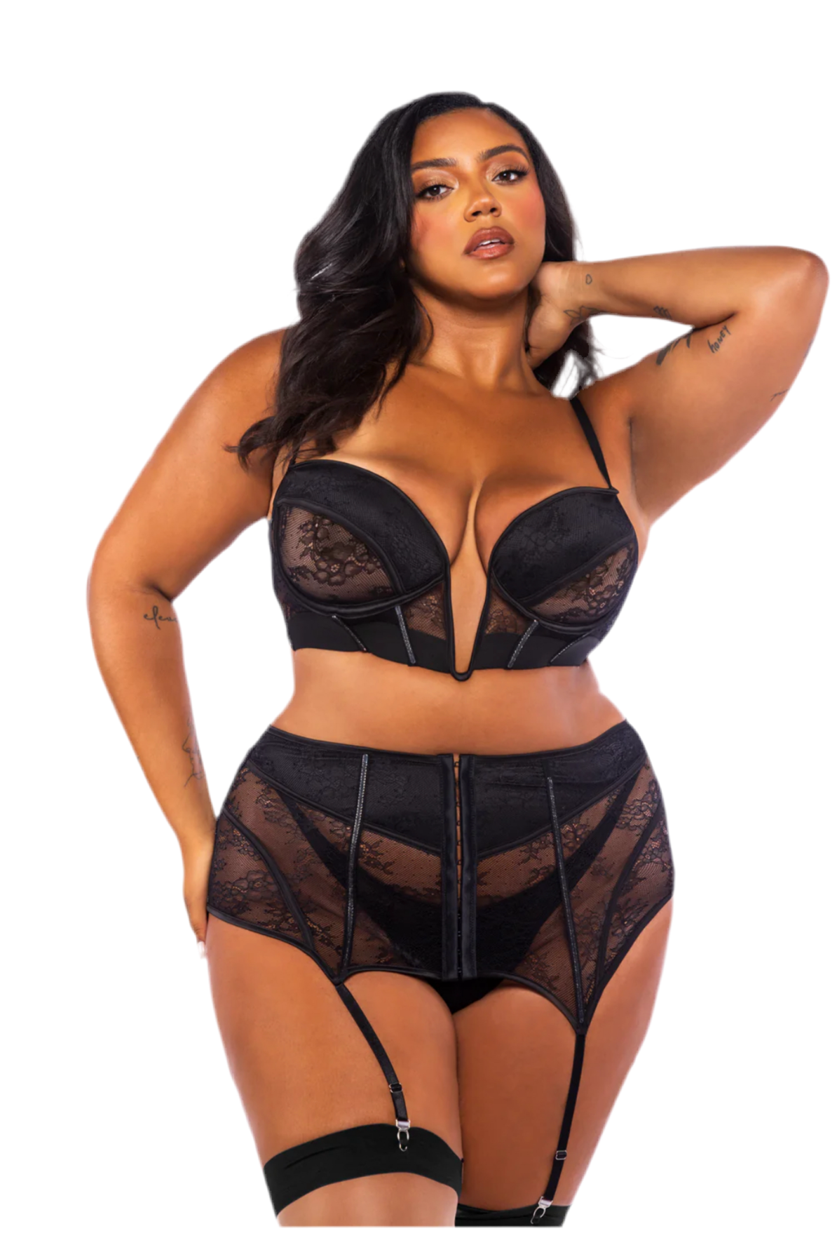BELLE NOIR BABYDOLL 2-PIECE SET