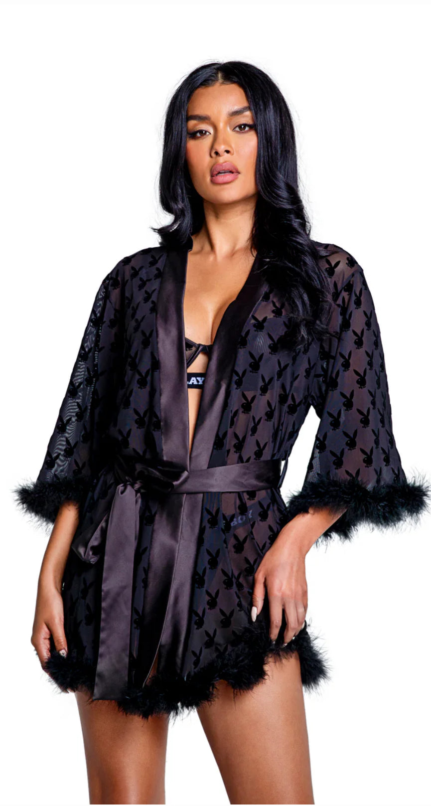 Playboy Bunny Noir Robe