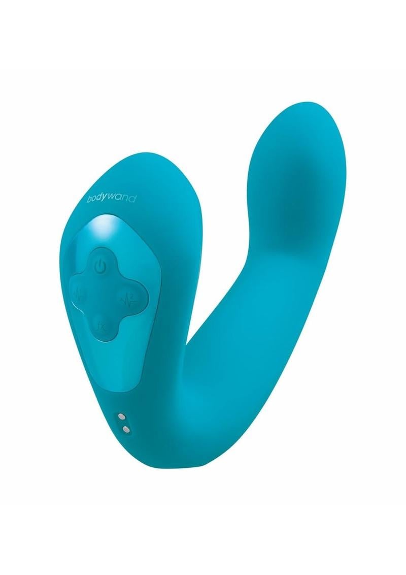 Bodywand I.D. Beckon Rechargeable Silicone Dual Stimulating Vibrator-Teal