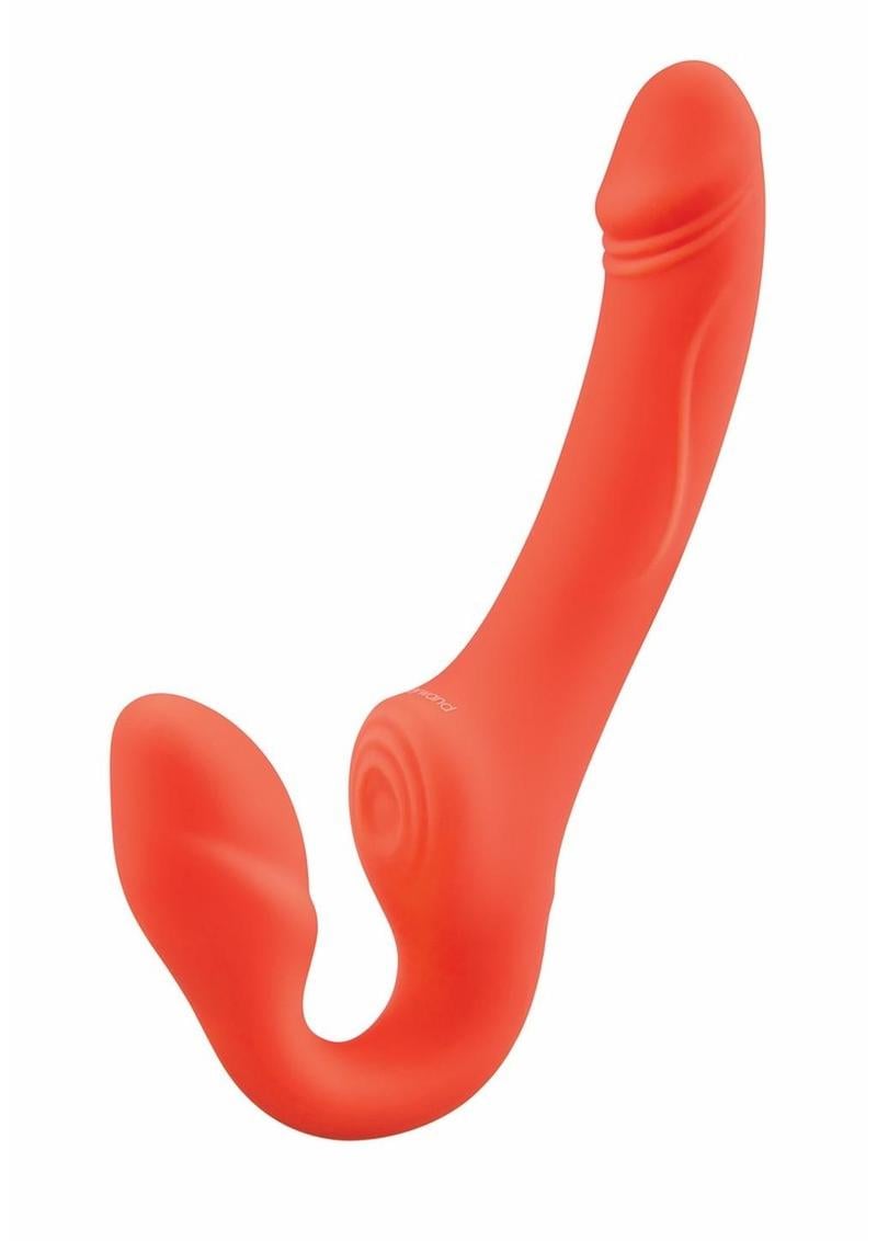 Bodywand I.D. Access Rechargeable Silicone Strapless Strap-On – Coral
