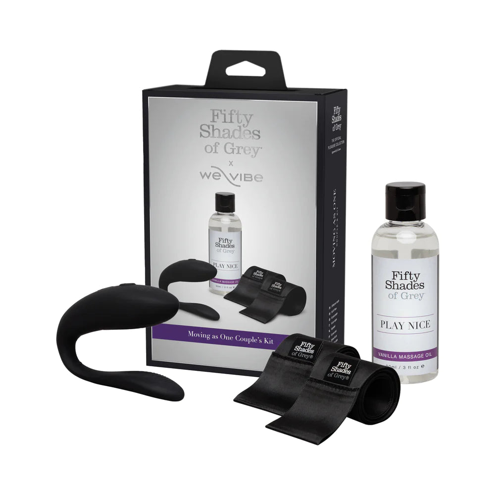 Fifty Shades of Grey X We-Vibe Moving As One Rechargeable Silicone Couples Kit