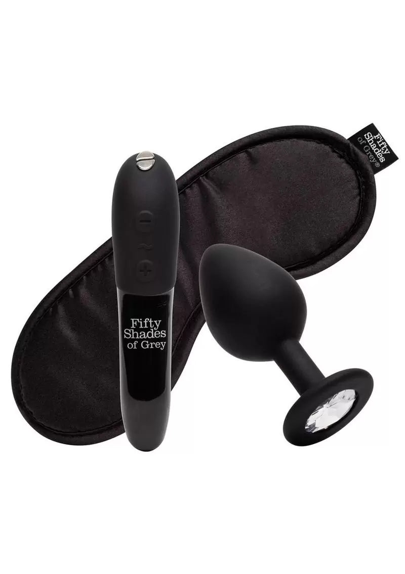 Fifty Shades of Grey X We-Vibe Come to Bed Rechargeable Silicone Couples Kit – Black