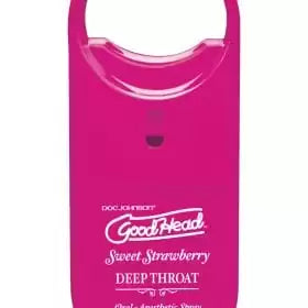 Goodhead Deep Throat To Go Oral Anesthetic Spray Strawberry .33 Ounce