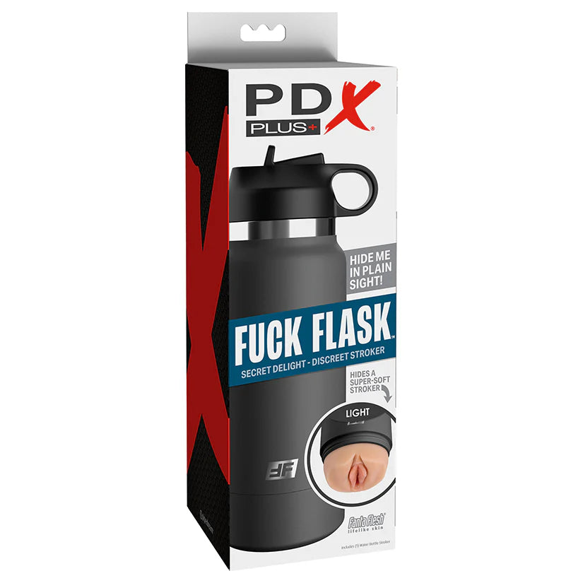 PDX Plus Fuck Flask Secret Delight-Brown