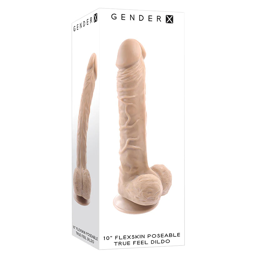Gender X Poseable Flexskin True Feel Dildo-Light