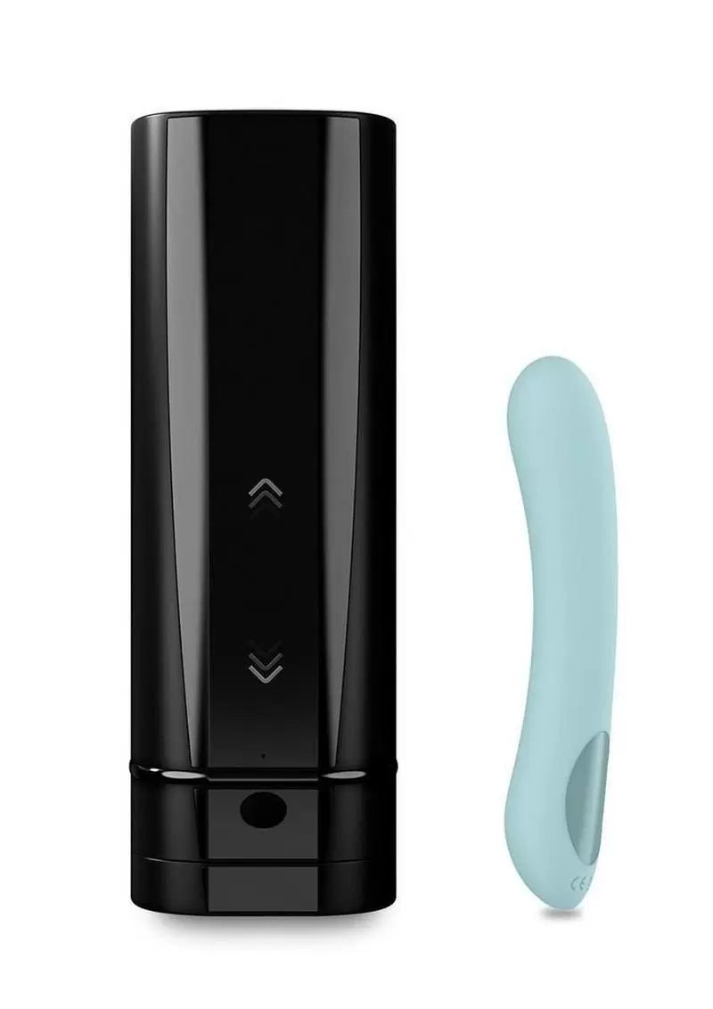 Kiiroo Onyx+ and Pearl2+ Couple Set Masturbator and Vibrator – Turquoise