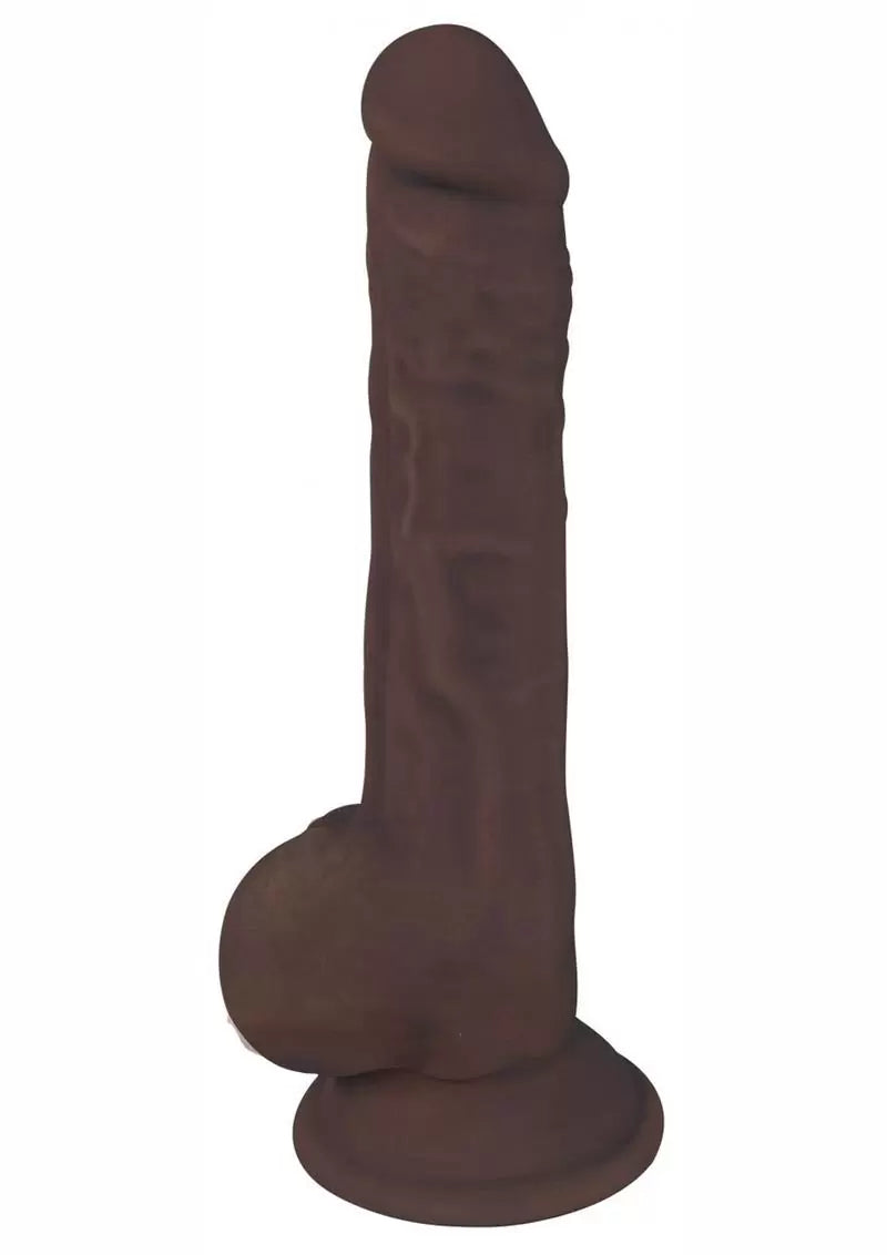 Fleshstixxx Dual Density Silicone Bendable Dong with Balls 9in