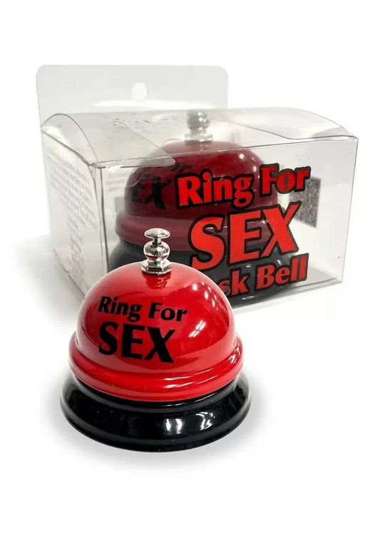 Ring The Bell for Sex Desk Bell – Red/Black